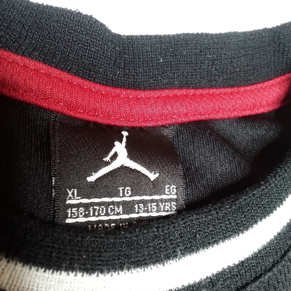 Jordan 23 AIR JORDAN Basketball Jersey Youth XL Black/White Stitch Letters/#'s - Picture 9 of 11
